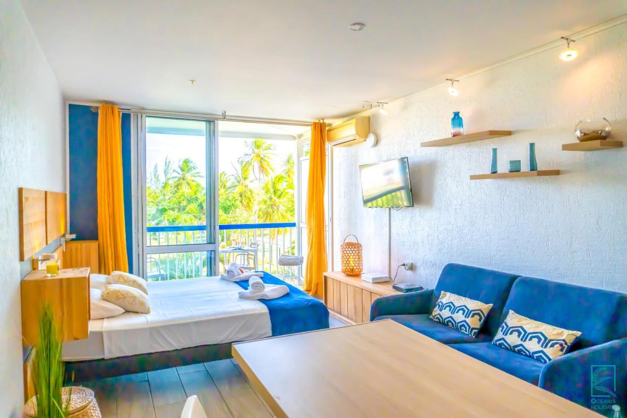 Chaleureux studio avec balcon face à la mer - Maripa Le Gosier (Grande-Terre) Exterior foto