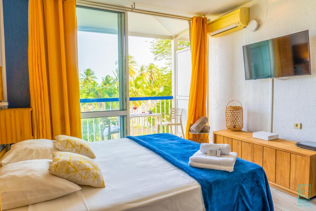 Chaleureux studio avec balcon face à la mer - Maripa Le Gosier (Grande-Terre) Exterior foto